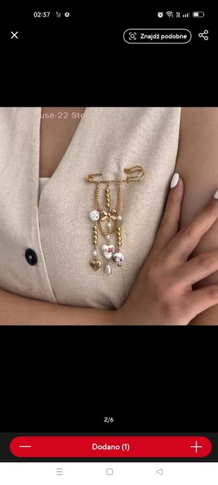 Śliczna broszka, nowa