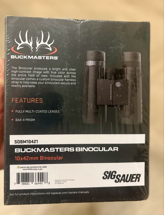 Бінокль Sig Sauer Optics Buckmasters 10x42mm (SOBM10421)