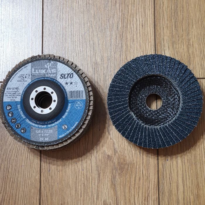 Tarcze lamelki Ceramiczne LUKAS 125 do stali nierdzewnej