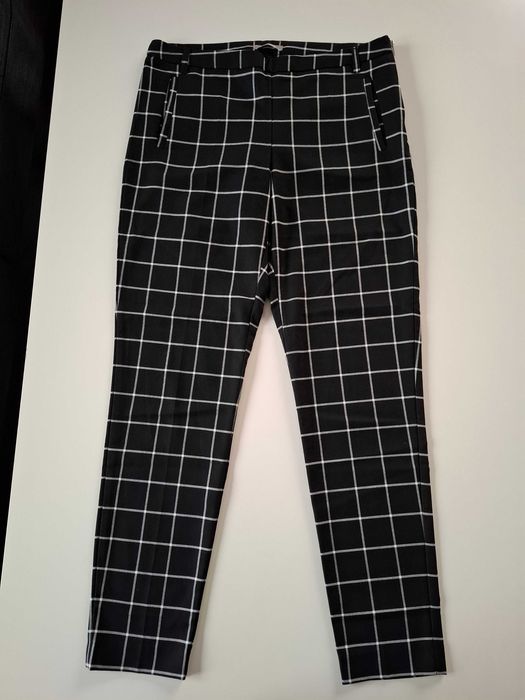 Spodnie materiałowe w kratkę Orsay 36