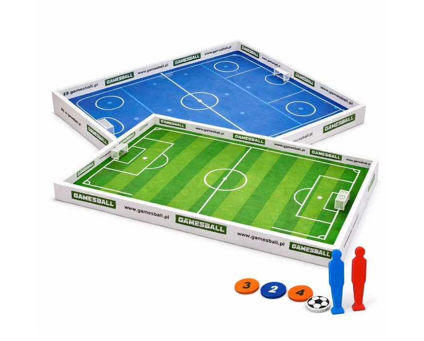 Piłkarzyki Gra Stołowa 2w1 Duża Piłka Nożna Hokej Gamesball 120x80 cm