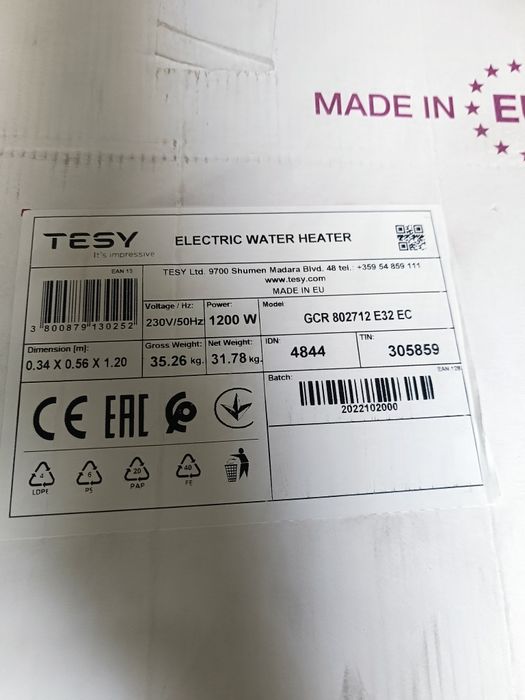 Podgrzewacz Tesy Bellislimo lite 65 l