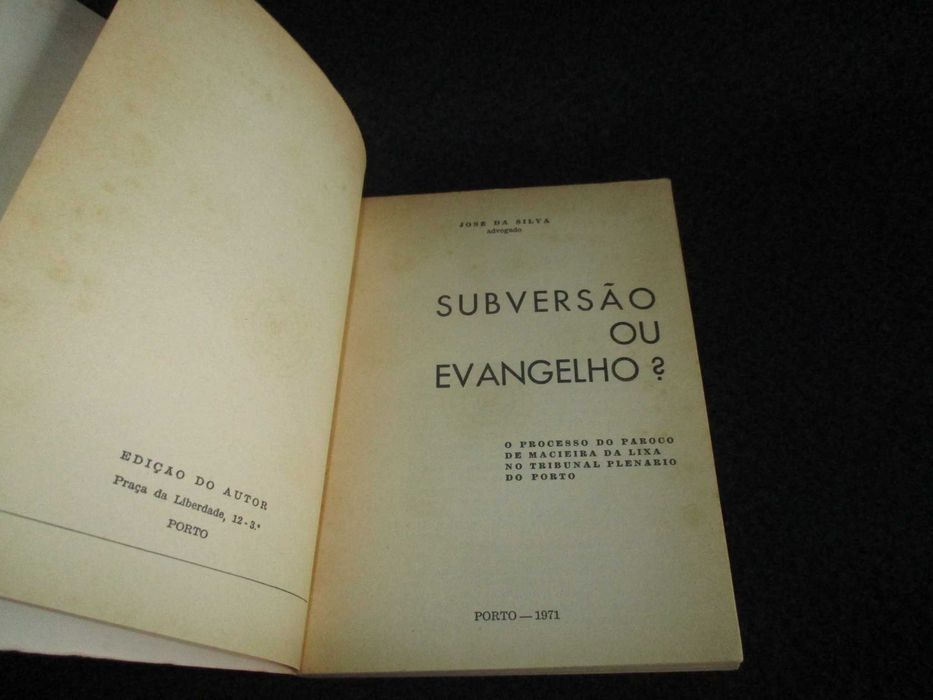 Livro Subversão ou Evangelho? José da Silva
