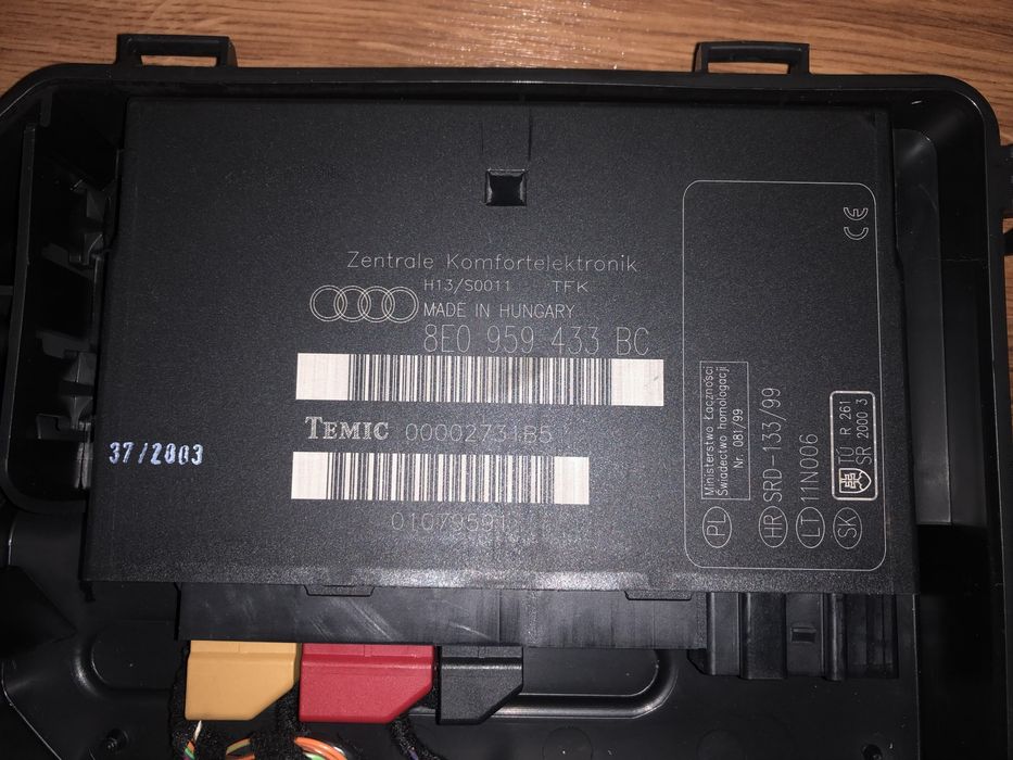 Moduł komfortu audi a4 b6