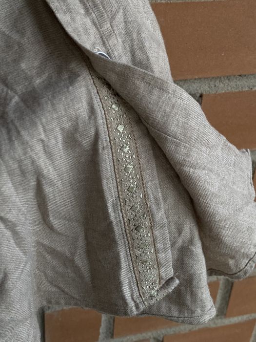 Рубашка Massino Dutti M оригінал сіра