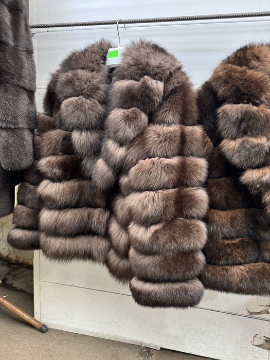 Песец шуба автоледі хутро натуральне полушубок песец соболь английский