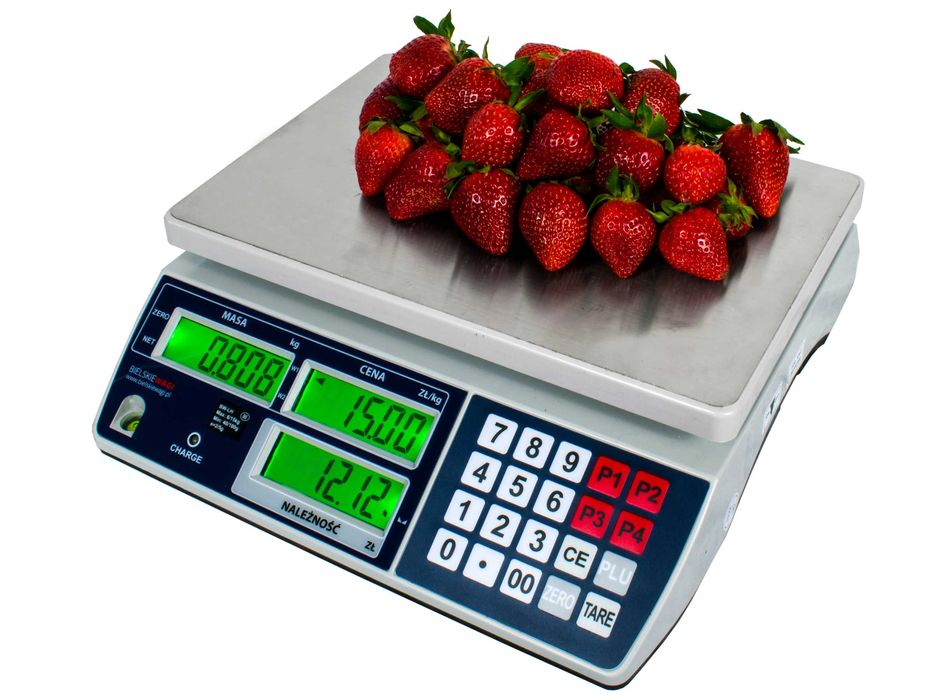 Sklepowa Waga Kalkulacyjna Licząca Cenę do Handlu 30kg LEGALIZACJA AKU