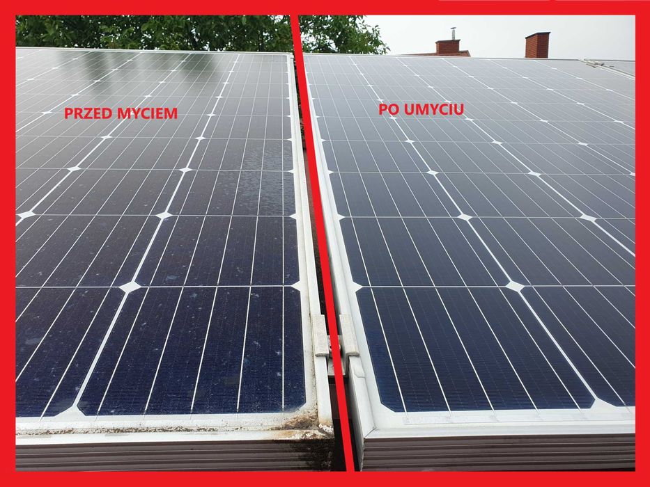 Mycie paneli fotowoltaicznych fotowoltaiki okien przeszkleń elewacji