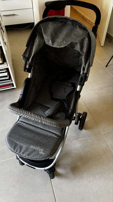 Carrinho de bebe Asalvo Baby Paris Gris