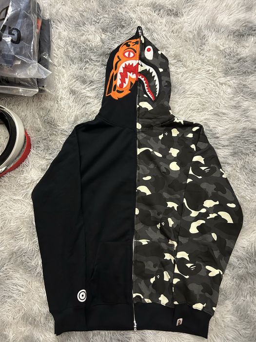Bape tiger split zip hoodie | S M L