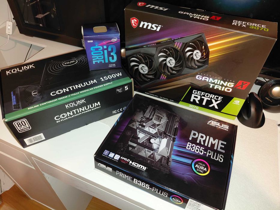 Processador I3 - 9100 e RAM 8GB