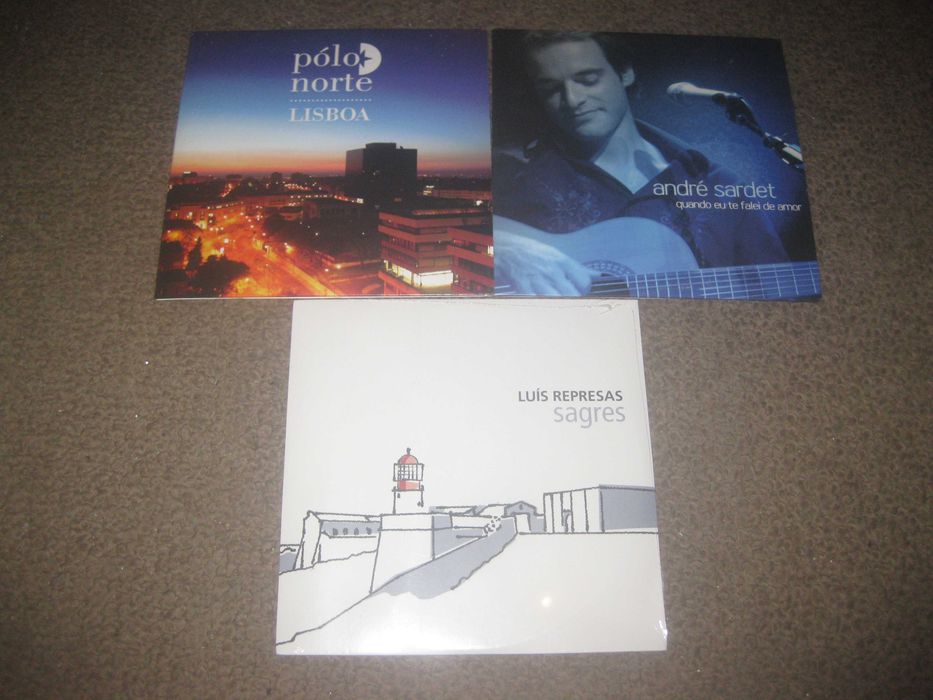 3 CDs Singles de Música Portuguesa