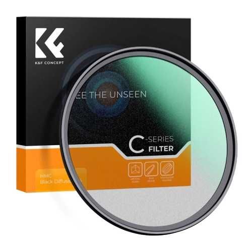 K&F Concept Black Diffusion 1/4 Slim 58mm (Filtro Black Mist) - SELADO