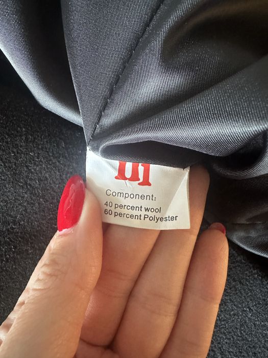 Kurtka marynarka krótki płaszcz czarny dwurzędowy new image 36