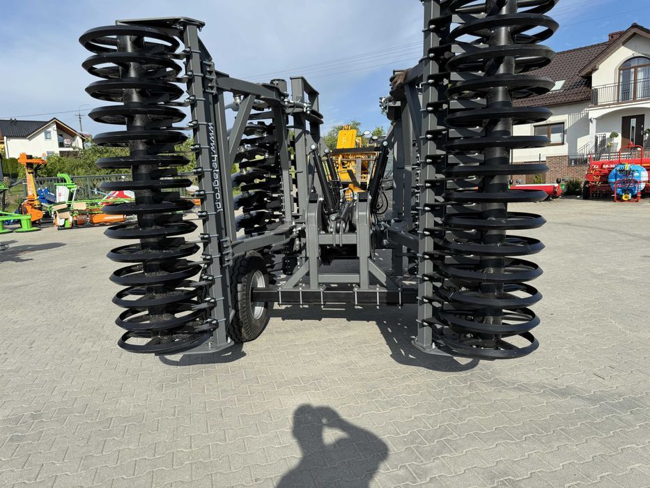 Brona talerzowa hydrauliczna 4,0 m HELAGRO BTH z wózkiem NOWOŚĆ