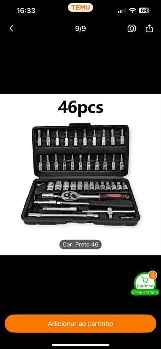 Roquete com 46 peças