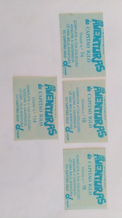 Cromos da família Robinson e Aventuras do Capitão Iglo.