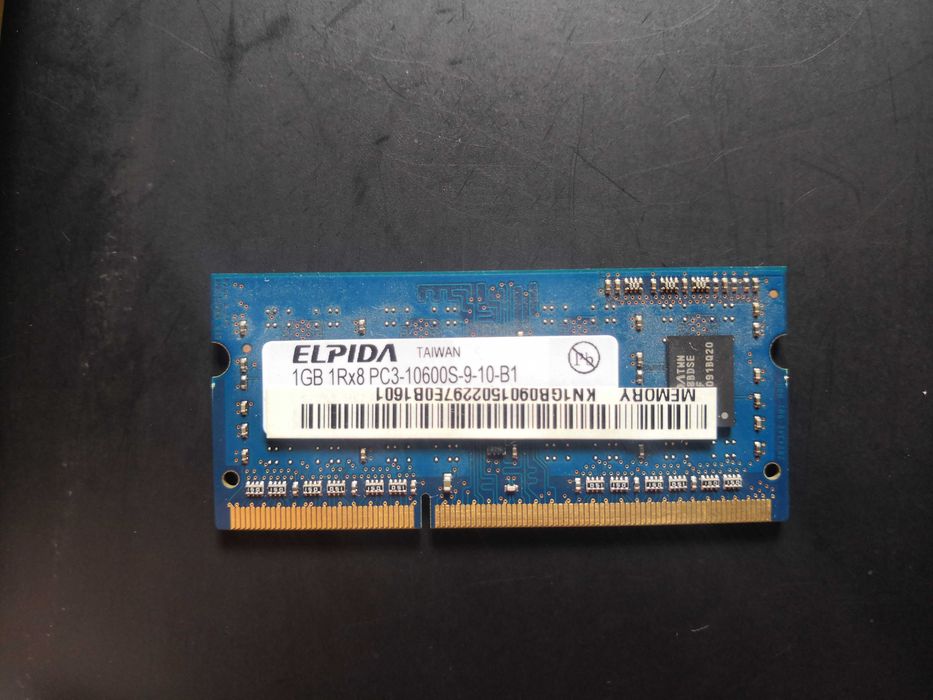 Оперативная память Elpida 1GB 1Rx8 pc3-10600s-9-10-B1