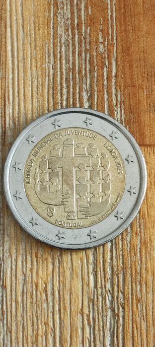 Vendo moeda de 2€ comemorativa da semana da juventude.