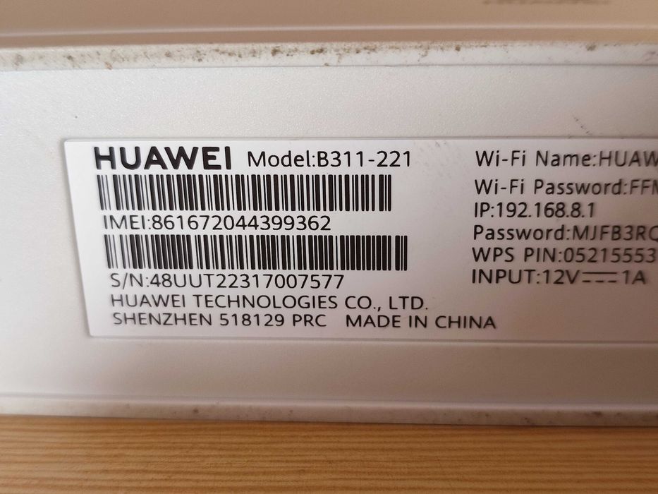 Router Huawei B311 4G SIM WiFi