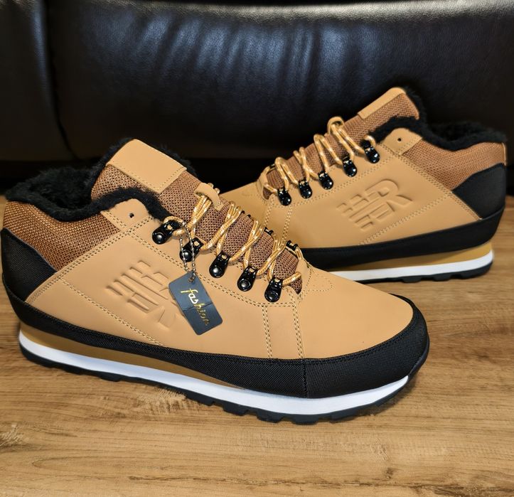 Buty Męskie Zimowe Ocieplane Styl NB Camel Rozmiar Eu 46 wys.24h