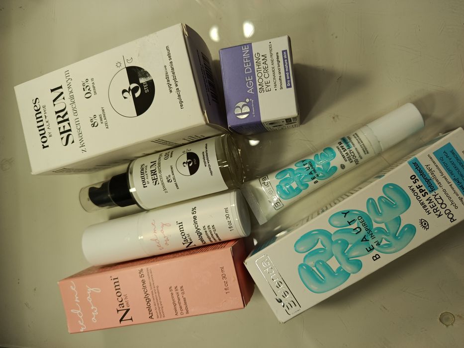 Mega zestaw serum do twarzy kremy pod oczy pielęgnacja