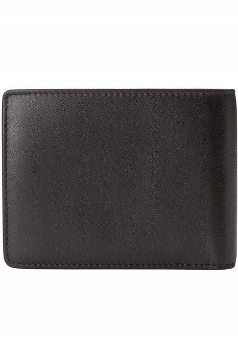 Hugo Boss Portfel Męski Czarny Pojemny Skórzany Bilon Black Skóra Bydl