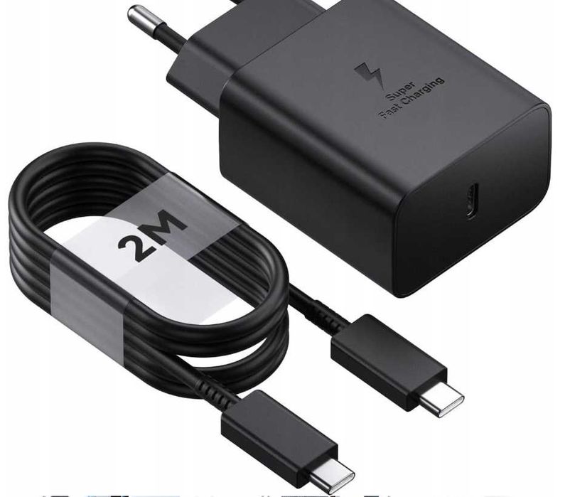 ZESTAW Szybka ŁADOWARKA Sieciowa Zasilacz PD 45W + KABEL USB-C- PD