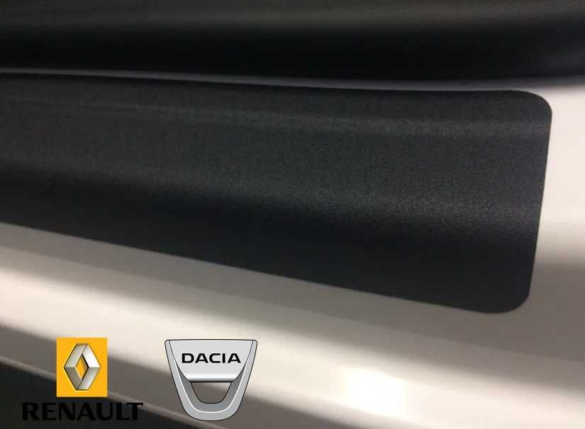 Захисна плівка защитная пленка наклейки на пороги авто Renault Dacia