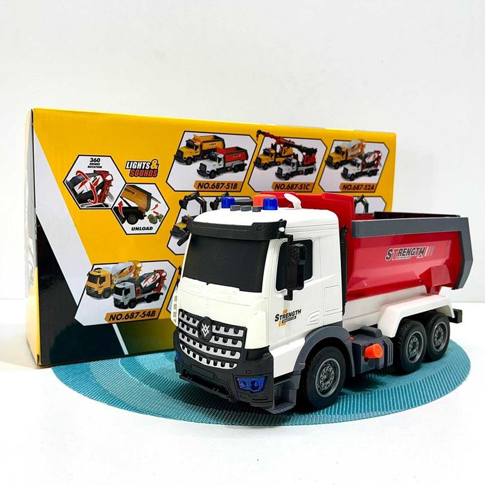 Самоскид самосвал світло звук інерція рухомий куз Роздр/Дроп (687-54C)