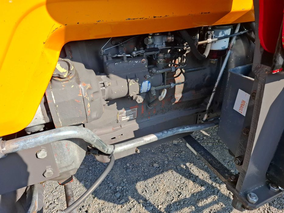 Piękny RENAULT 90,34 TX, Ładowacz MAILLEUX, Nowe OPONY