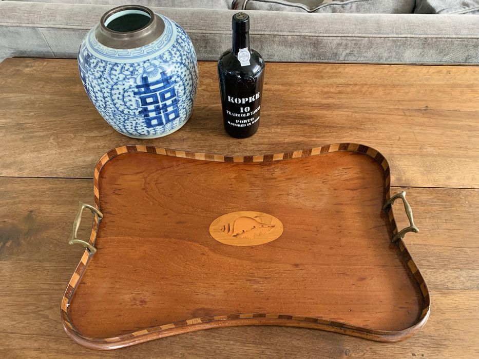 tabuleiro/Bandeja em forma de rim Eduardiano