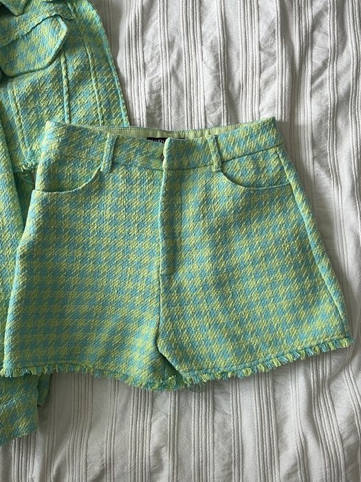 Zara komplet marynarka spodenki w pepitk