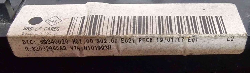 Comando Chauffage / Sofagem 8200296683 - RENAULT CLIO III
