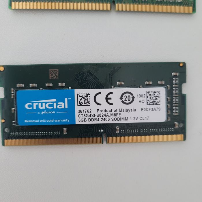 Pamięć RAM 8GB DDR4 2 sztuki