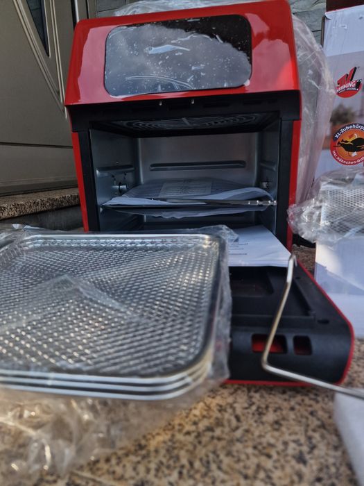 Fritadeira Digital a Ar Quente XL da GOURMETmaxx, um eletrodoméstico multifuncional de 12 litros e 1800 Watts