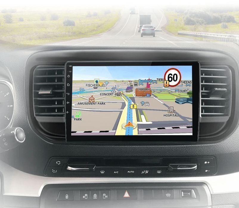 Peugeot Expert Jumpy III – Radio Android 15 9" CarPlay Android Auto 2GB/32GB GPS Nawigacja Stacja Multimedialna WiFi Bluetooth DSP PL