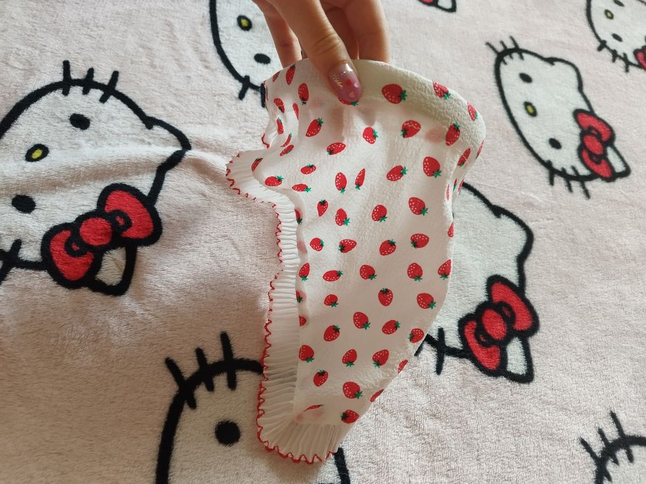 Opaska do włosów z chustą strawberries Cute Lolita