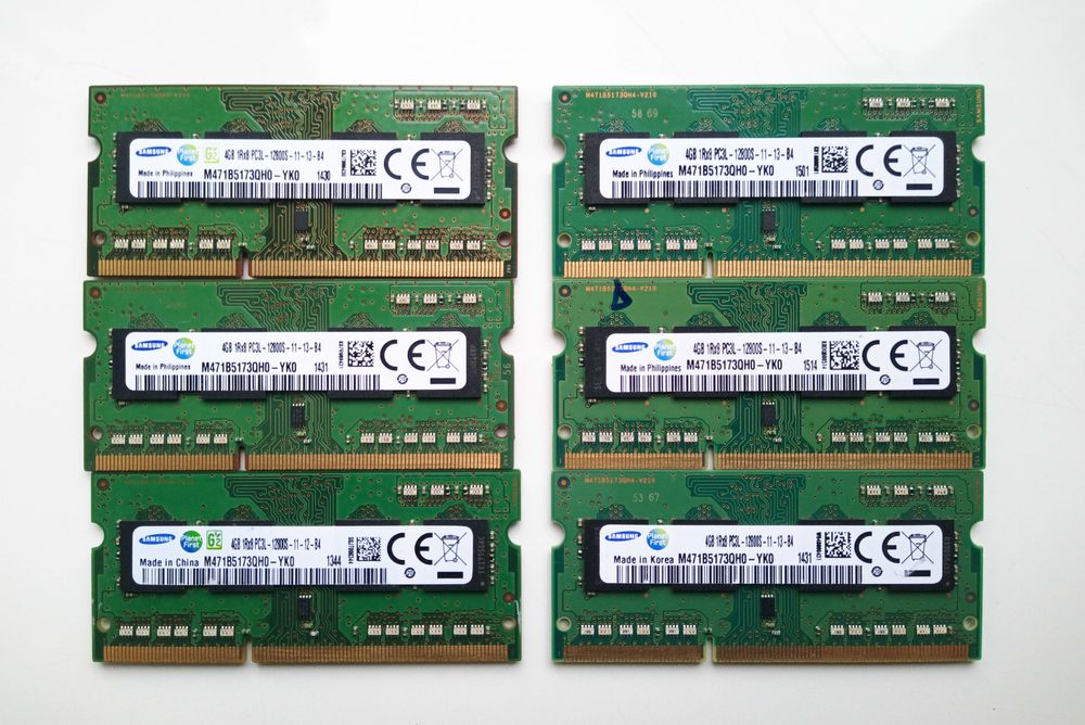 СКИДКА! Память ноутбука SO-DIMM DDR3 4Gb/8Gb PC3L-12800 (1600MHz) 1.35V Б/У
