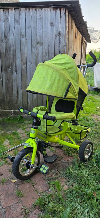Дитячий трехколісний велосипед з батьківською ручкою Profi trike