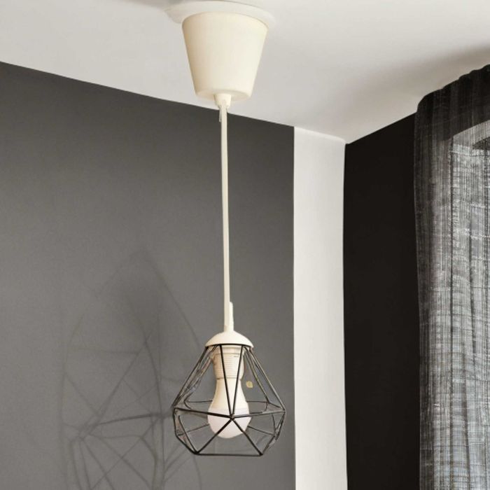 Светильник подвесной лофт E27 220В с LED-лампой 10W, провод 1м