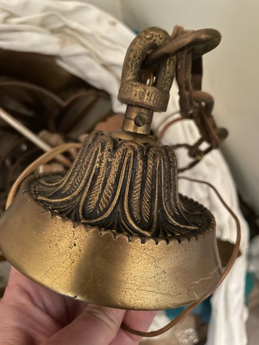 Espectacular lustre tecto anos 70