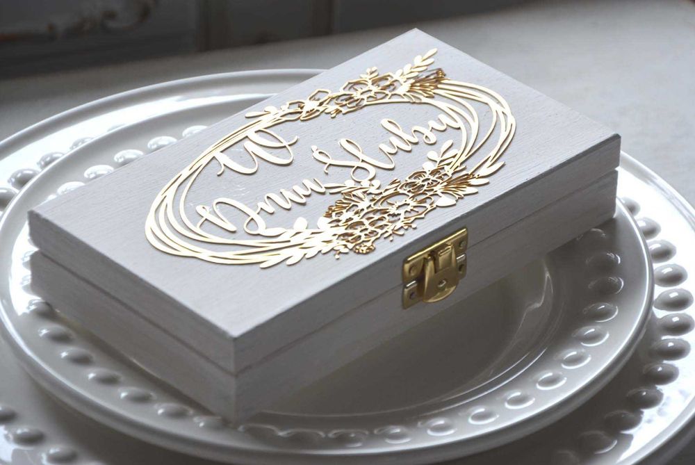 PUDEŁKO na PIENIĄDZE pamiątka prezent ślub ślubny