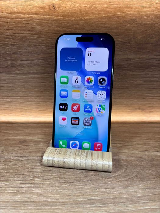 iPhone 16 Pro 256 Black !! АКБ: 100% !! №: 8945 !! З США !! Айфон купити оригінал !!