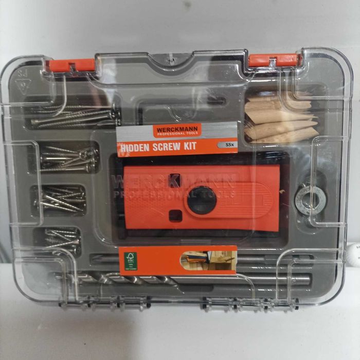 Zestaw wkrętów i kołków Werckmann 55 elementów