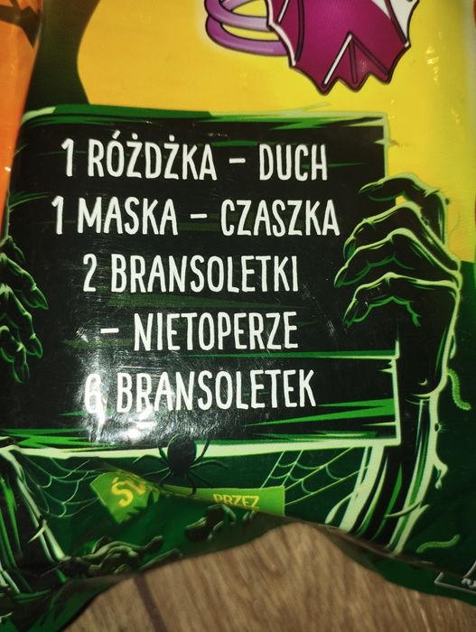Świecące akcesoria halloween