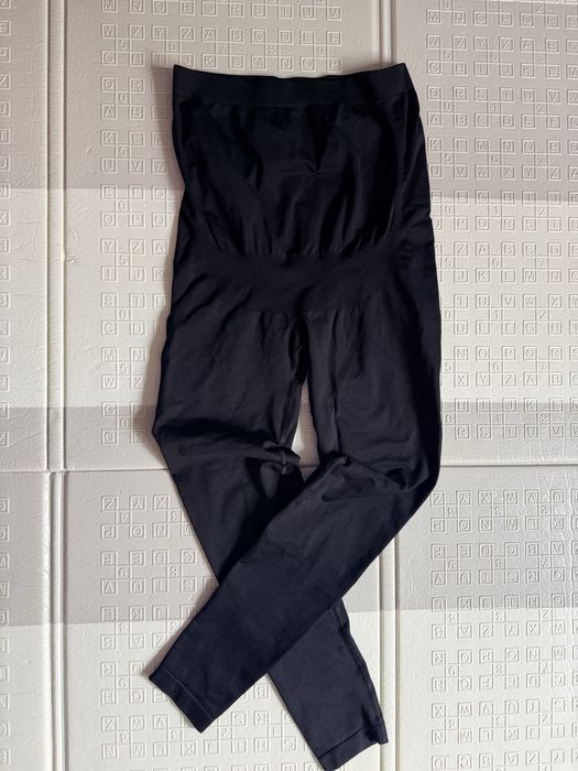 Лосини для вагітних чорні розмір S/M, легінси для вагітних з високою посадкою