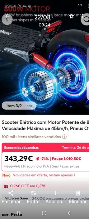 Trotinete eletrica Makeel Mx14 Nova
