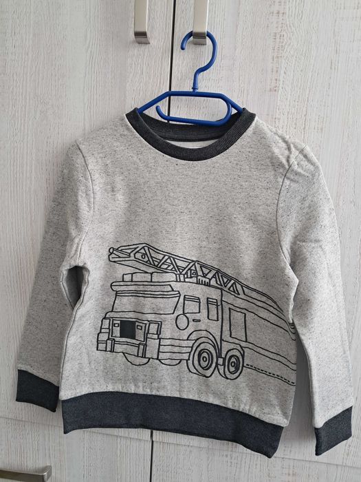 Bluza dresowa 140 z wozem strażackim