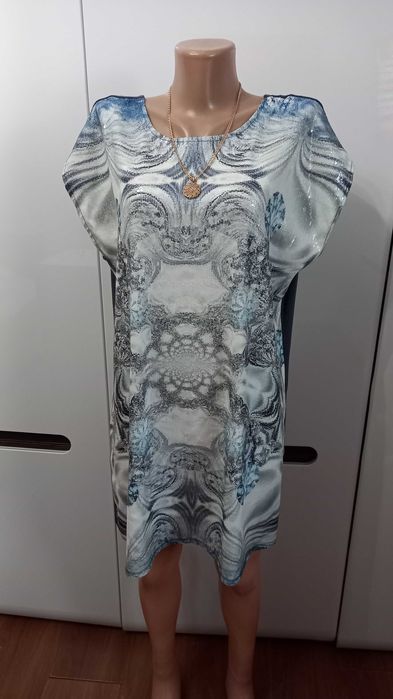 NEXT р. 18 XXXL 54 туника блузка платье батал блуза оверсайз Англия
